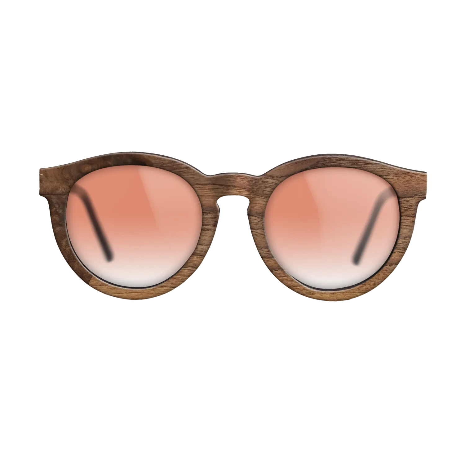 Walnut Claro Light,Walnut Burl: Binary - The Rebel - Round - SIRIS wood optic