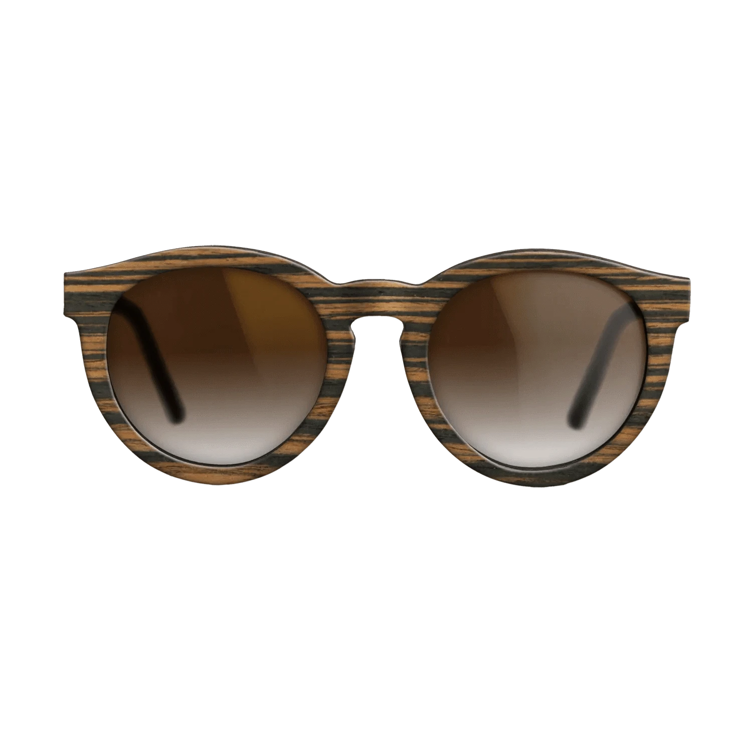 ItalianEbony FullFront BlackWalnut - The Rebel - Round - 2164 - Noir - SIRIS wood optic