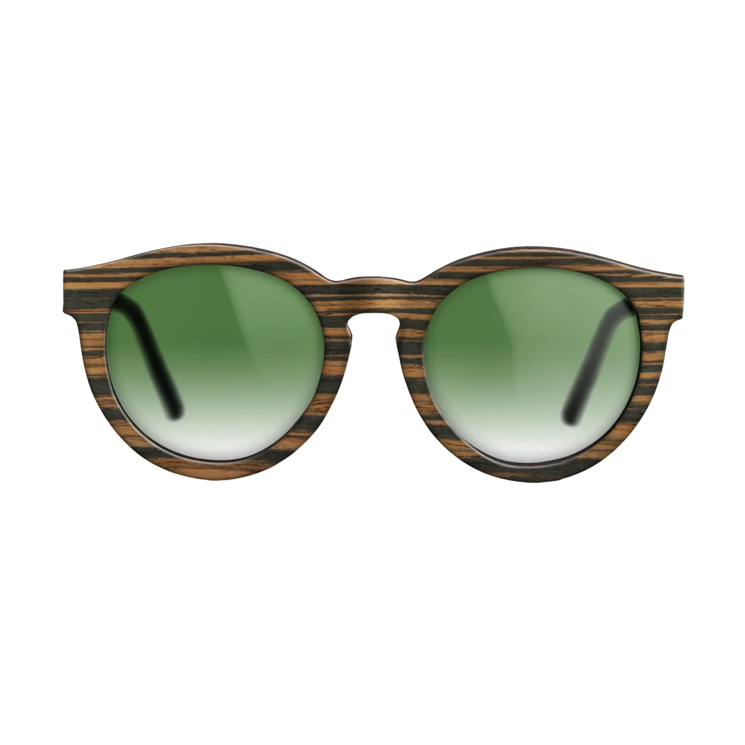 ItalianEbony FullFront BlackWalnut - The Rebel - Round - 2164 - Noir - SIRIS wood optic