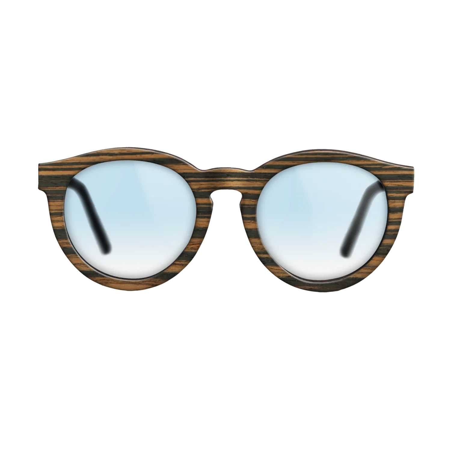 ItalianEbony FullFront BlackWalnut - The Rebel - Round - 2164 - Noir - SIRIS wood optic