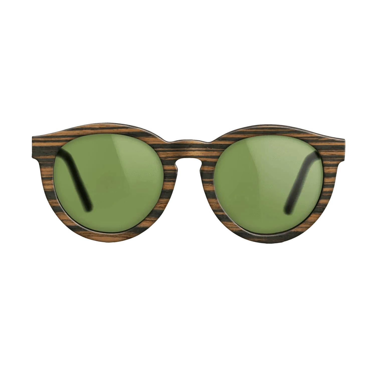 ItalianEbony FullFront BlackWalnut - The Rebel - Round - 2164 - Noir - SIRIS wood optic