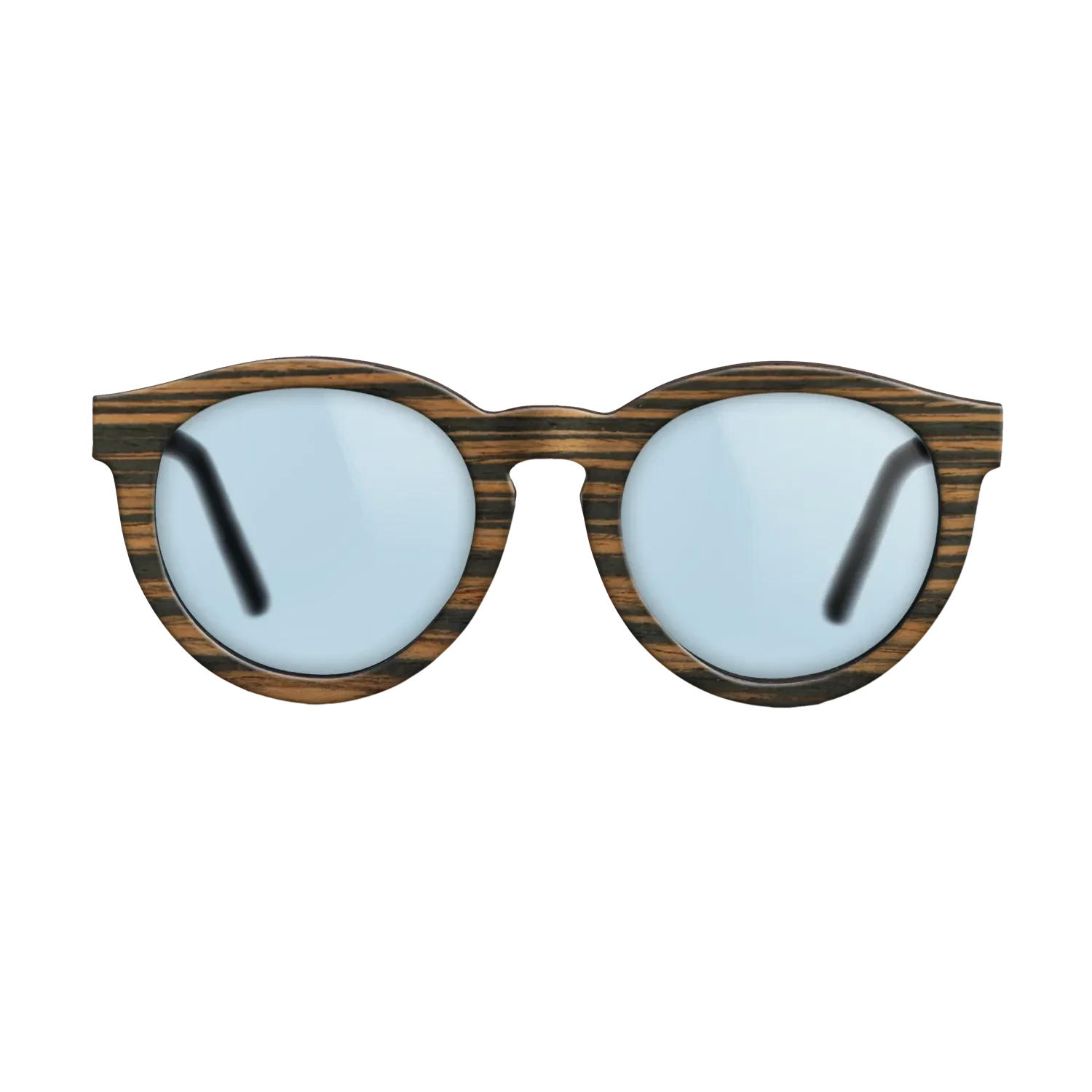 ItalianEbony FullFront BlackWalnut - The Rebel - Round - 2164 - Noir - SIRIS wood optic