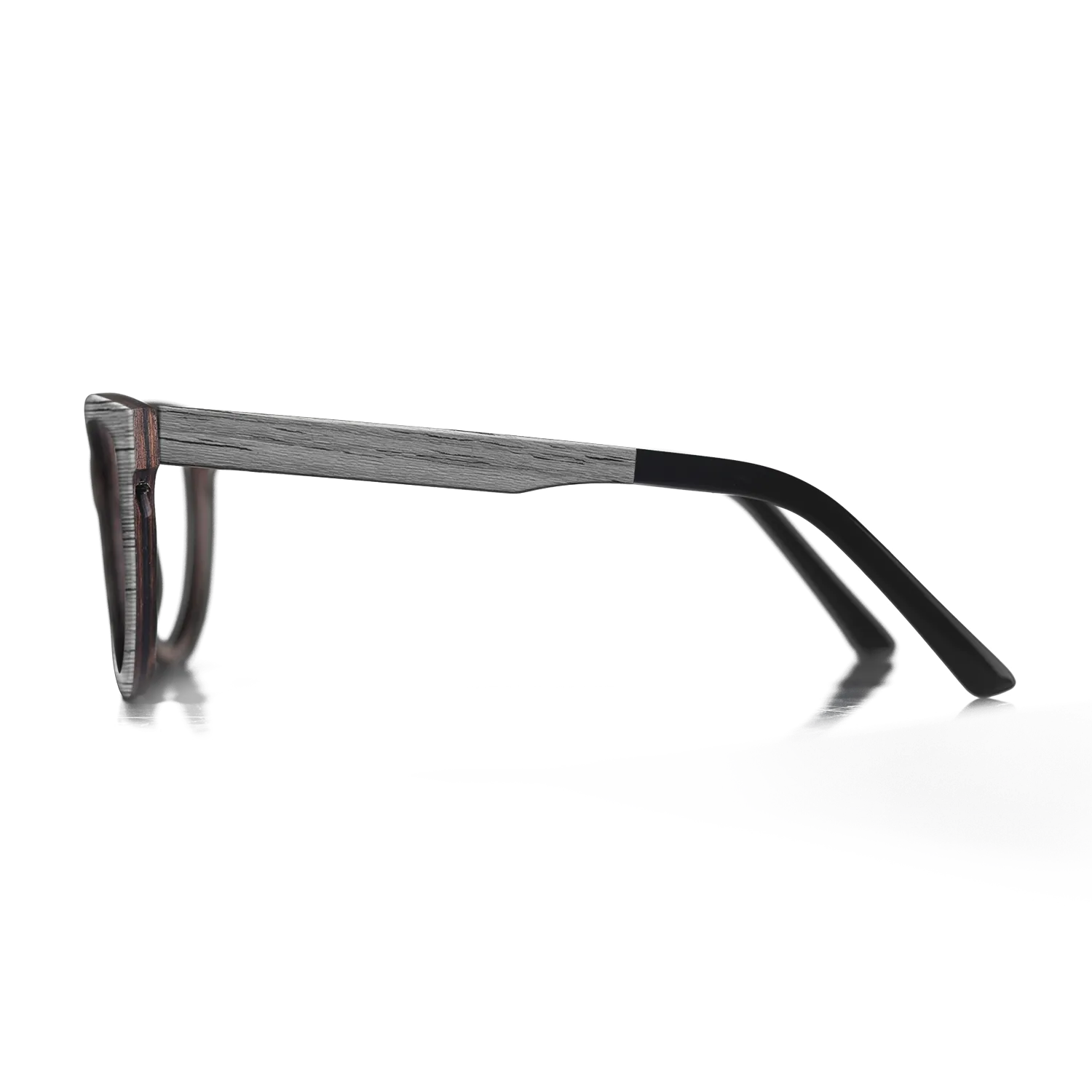 Italian Ebony Angled Grey Poplar - The Hero - Square - 2126- Noir - SIRIS wood optic