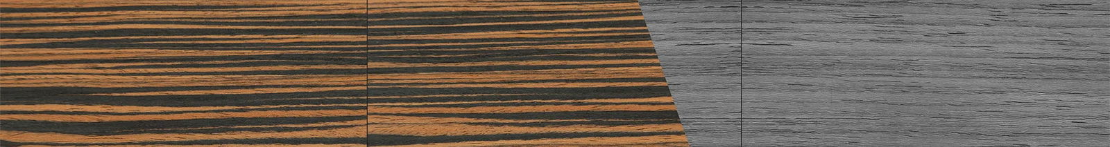 Italian Ebony Angled Grey Poplar - The Hero - Square - 2126- Noir - SIRIS wood optic