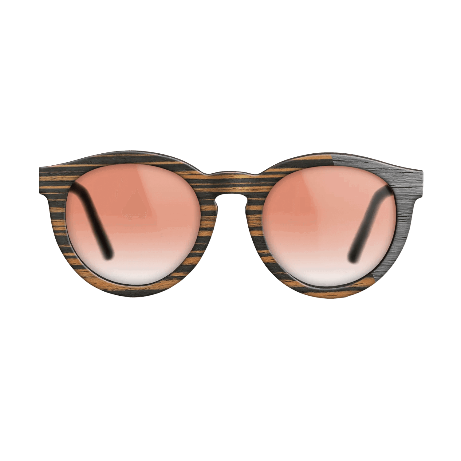 Italian Ebony Angled Grey Poplar - The Rebel - Round - 2126- Noir - SIRIS wood optic