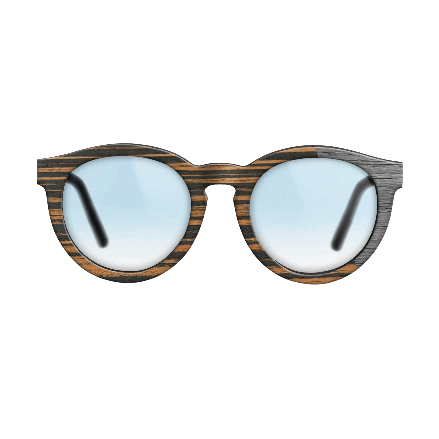 Italian Ebony Angled Grey Poplar - The Rebel - Round - 2126- Noir - SIRIS wood optic