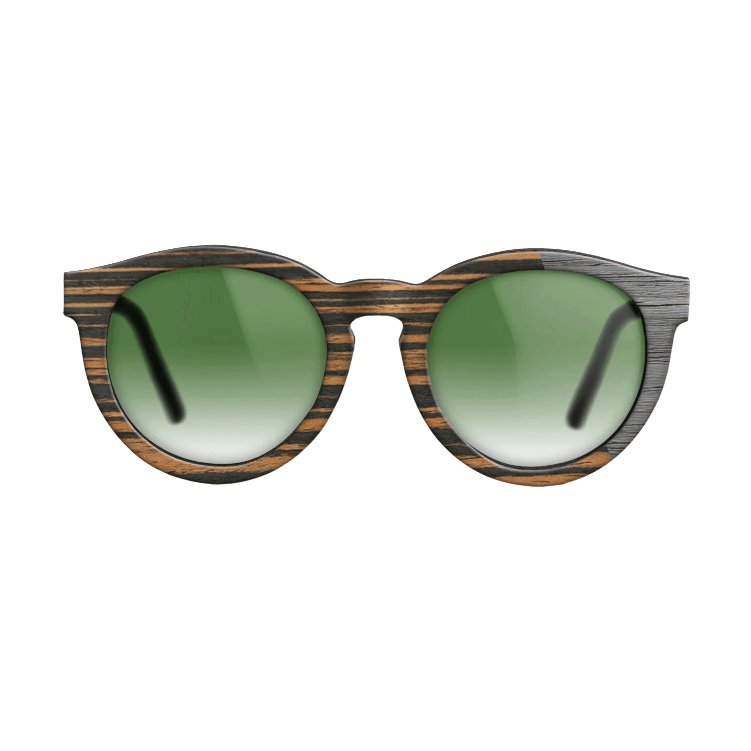 Italian Ebony Angled Grey Poplar - The Rebel - Round - 2126- Noir - SIRIS wood optic