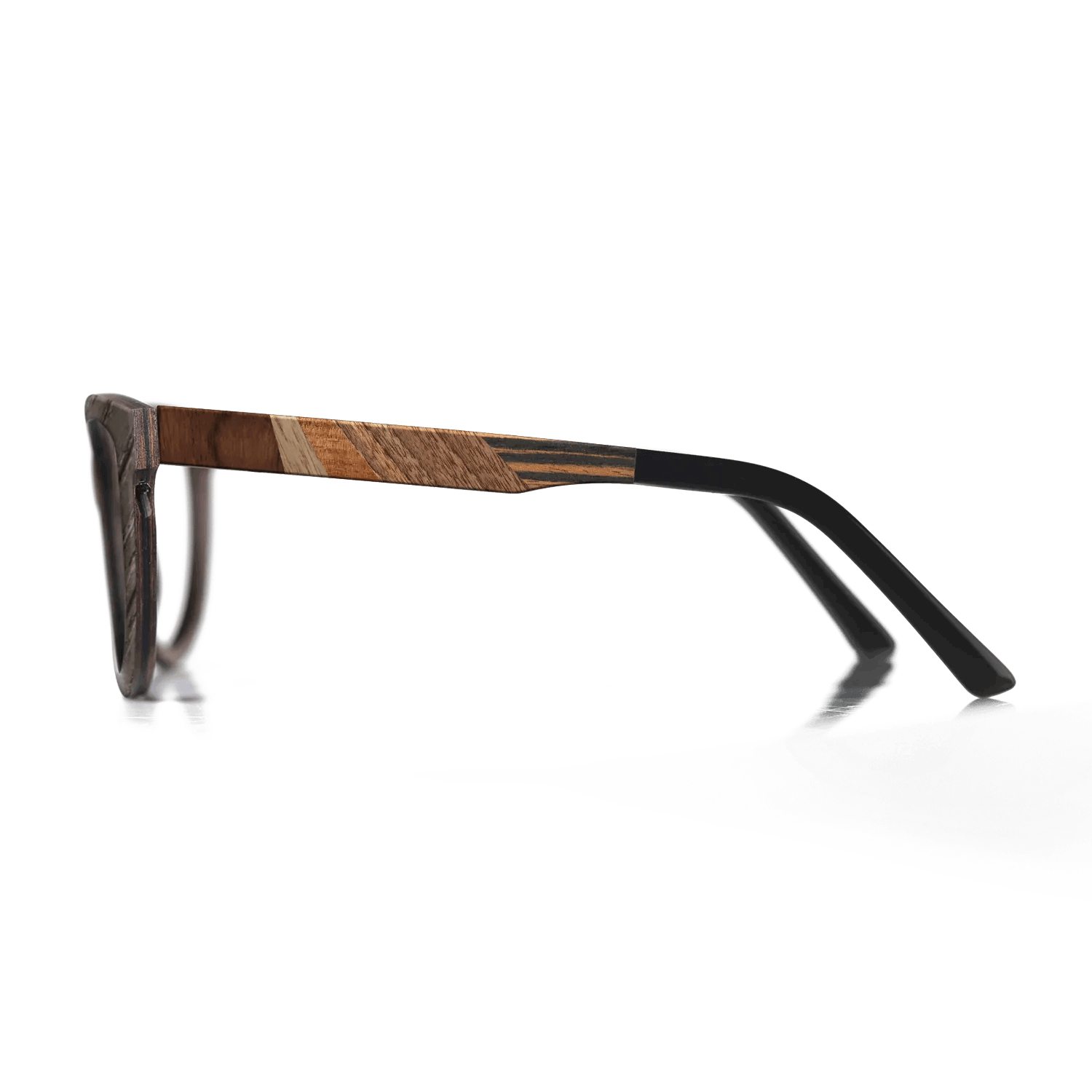 Italian Ebony,Fumed Oak,Koa,Ziricote Dark Quartered,Walnut Claro Light: Fractal - The Hero - Square - SIRIS wood optic