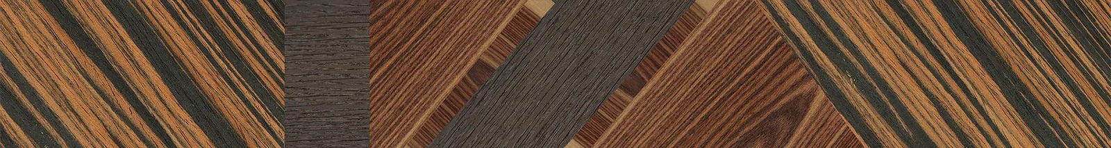 Italian Ebony,Fumed Oak,Rosewood Reconstituted: Angle Cut - The Hero - Square - 1937 - SIRIS wood optic