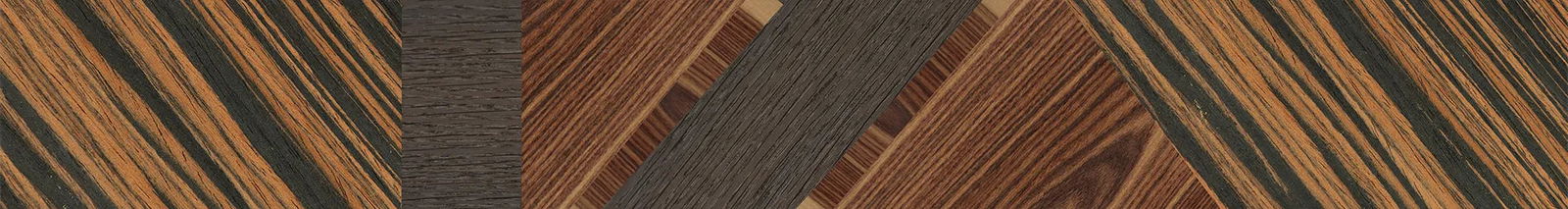 Italian Ebony,Fumed Oak,Rosewood Reconstituted: Angle Cut - The Rebel - Round - 1937 - SIRIS wood optic