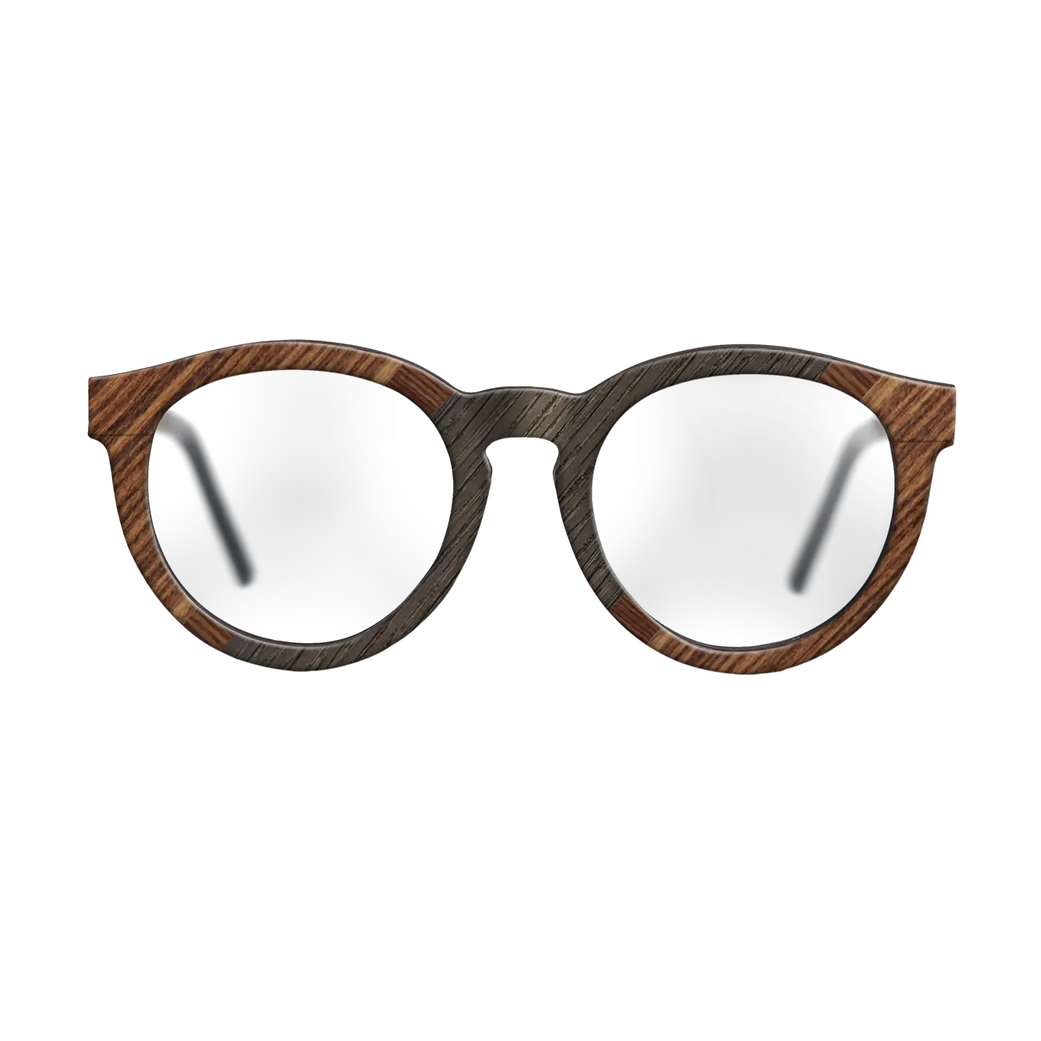 Italian Ebony,Fumed Oak,Rosewood Reconstituted: Angle Cut - The Rebel - Round - 1937 - SIRIS wood optic