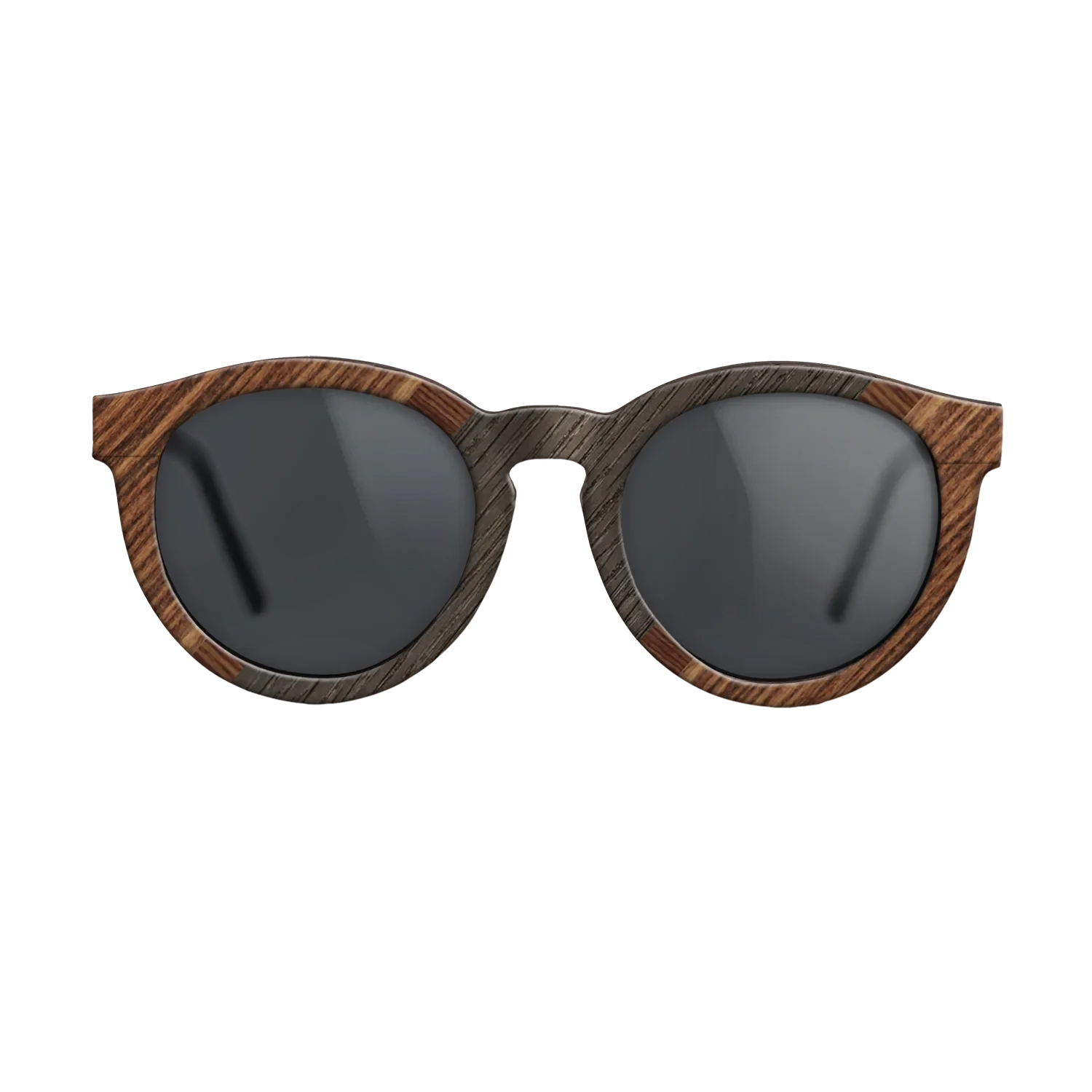 Italian Ebony,Fumed Oak,Rosewood Reconstituted: Angle Cut - The Rebel - Round - 1937 - SIRIS wood optic