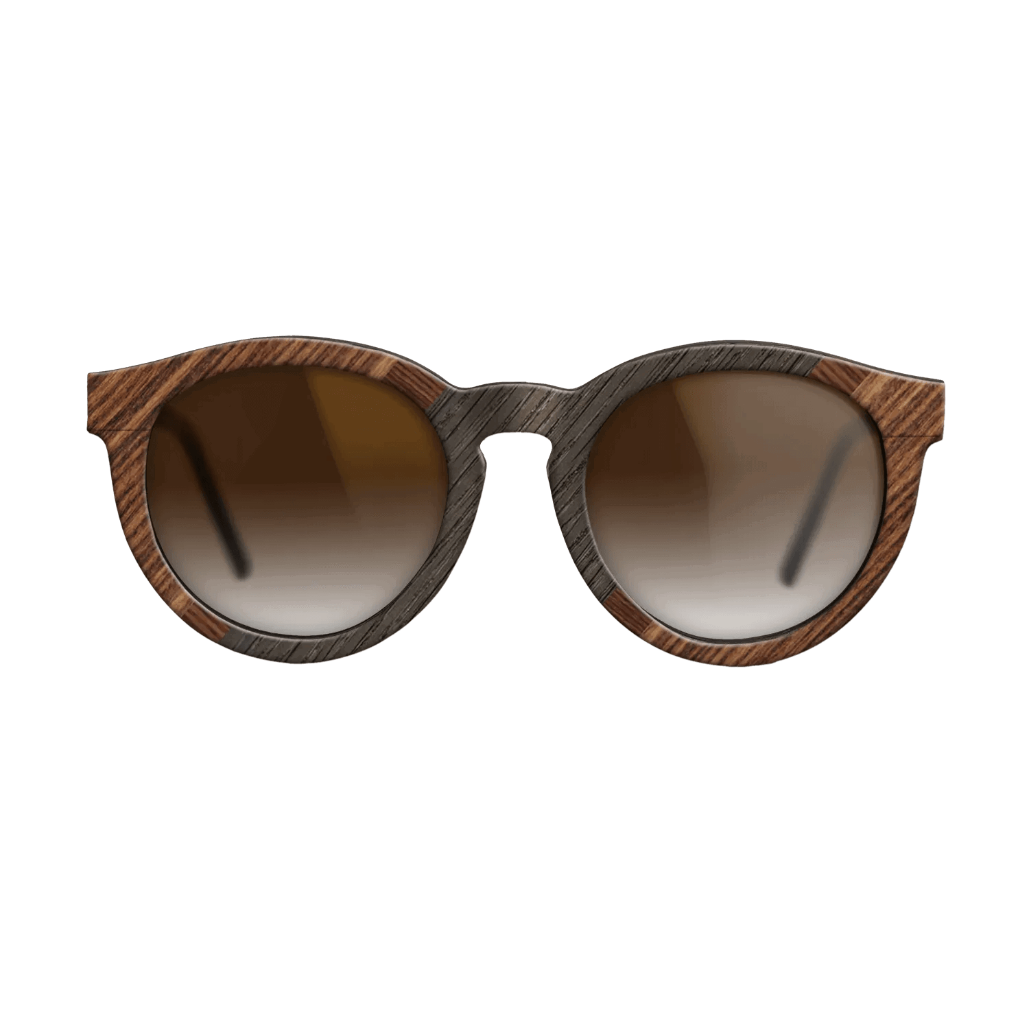 Italian Ebony,Fumed Oak,Rosewood Reconstituted: Angle Cut - The Rebel - Round - 1937 - SIRIS wood optic