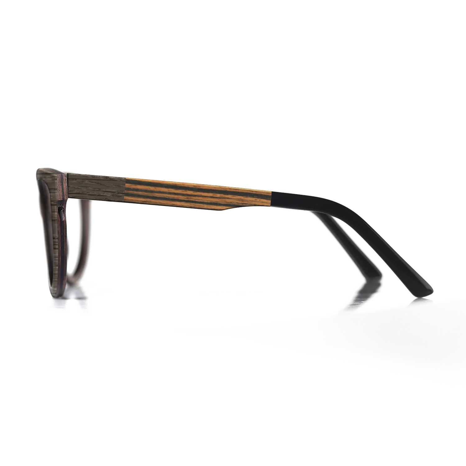 Italian Ebony,Fumed Oak: Splice - The Rebel - Round - SIRIS wood optic