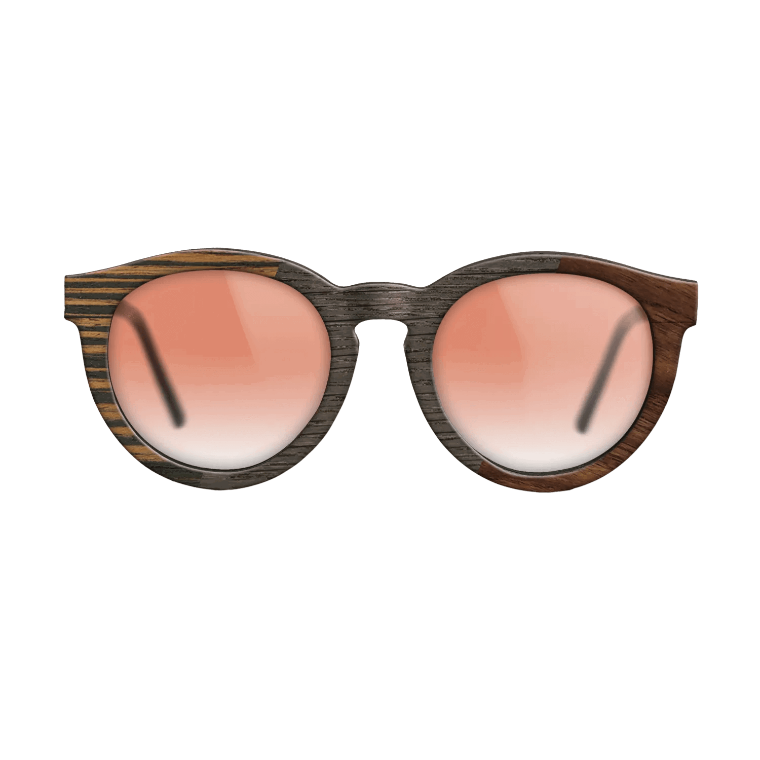 Italian Ebony,Fumed Oak,Walnut Claro Dark: Angle Cut - The Rebel - Round - 1092 - SIRIS wood optic