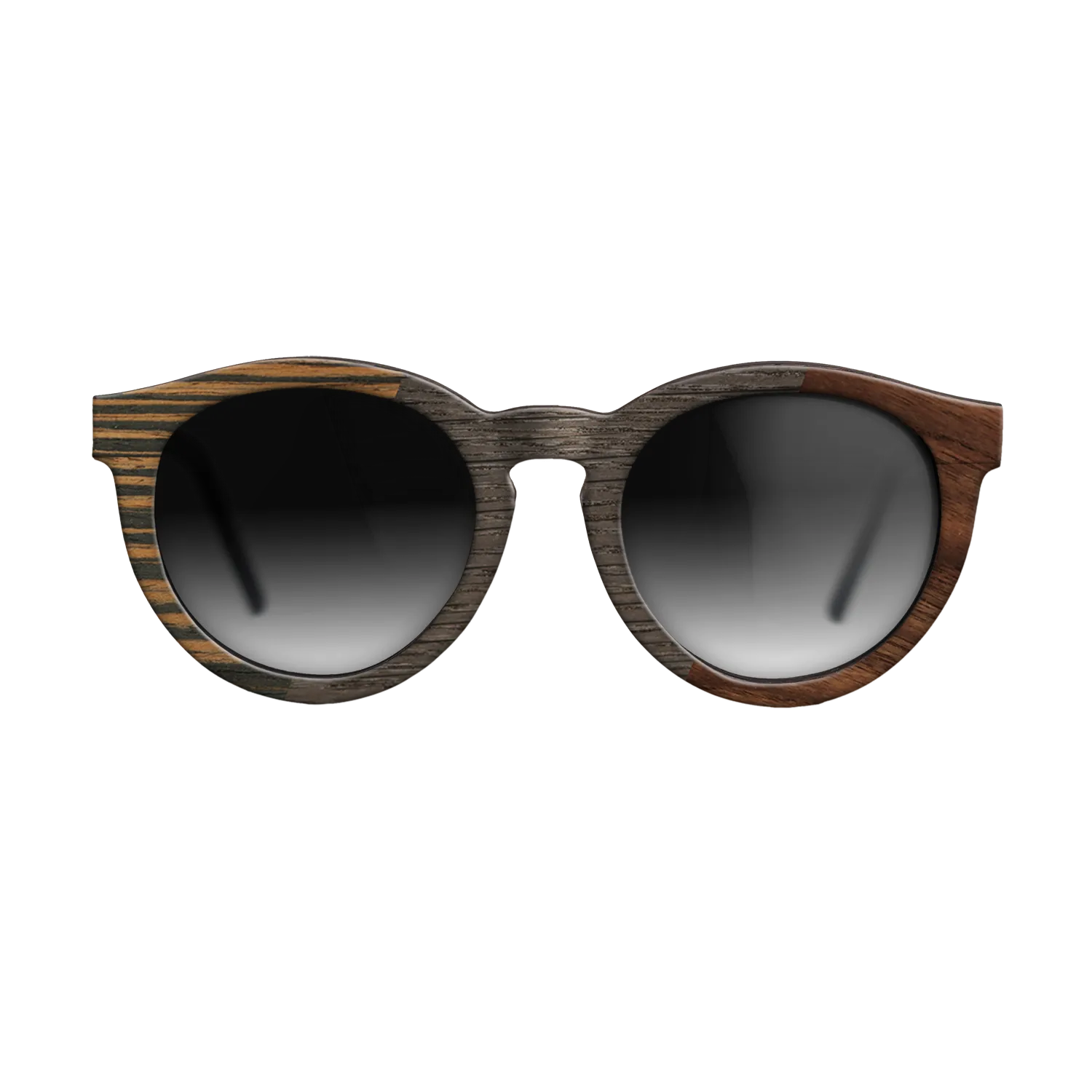 Italian Ebony,Fumed Oak,Walnut Claro Dark: Angle Cut - The Rebel - Round - 1092 - SIRIS wood optic