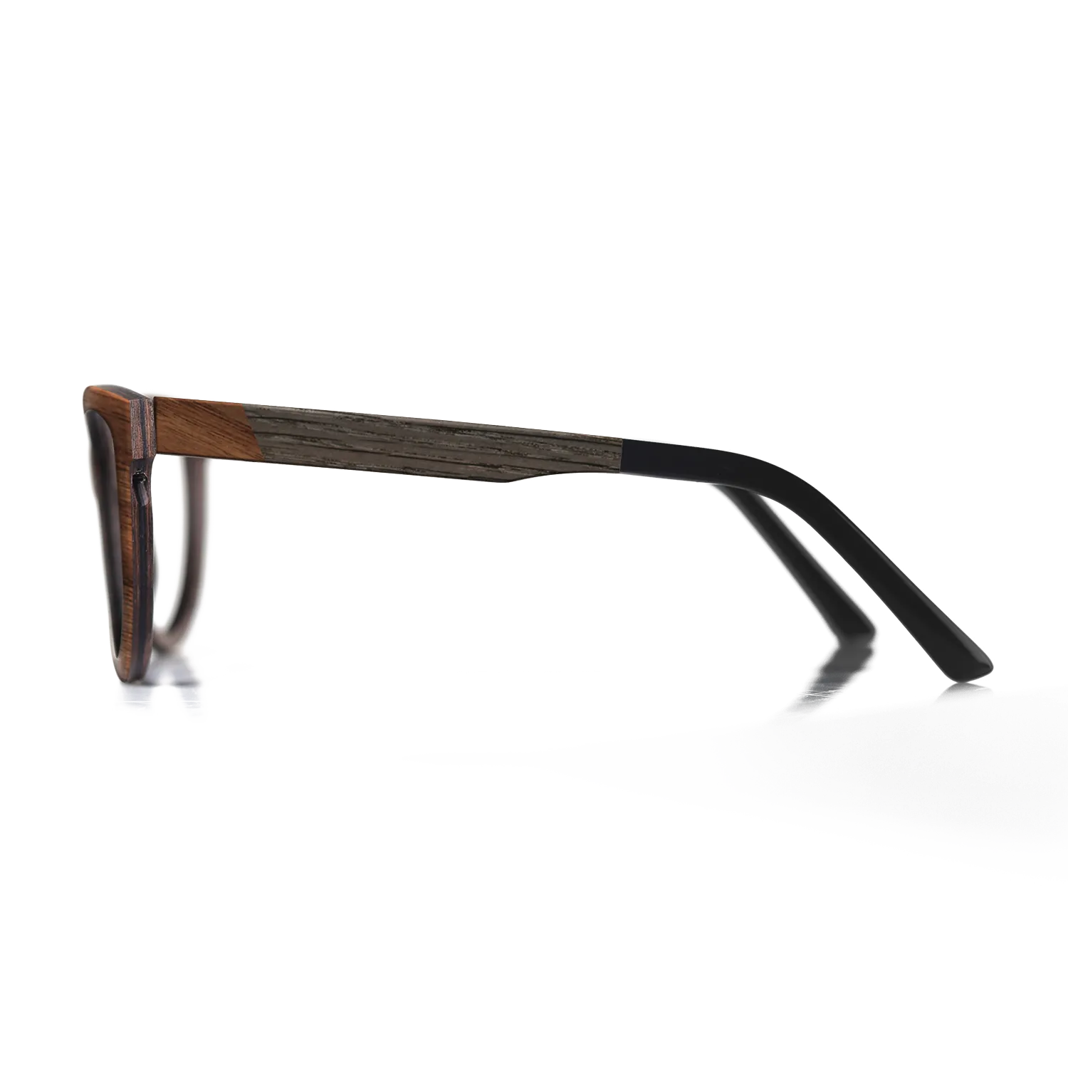 Italian Ebony,Fumed Oak,Walnut Claro Dark: Angle Cut - The Sage - Rectangle - 1092 - SIRIS wood optic