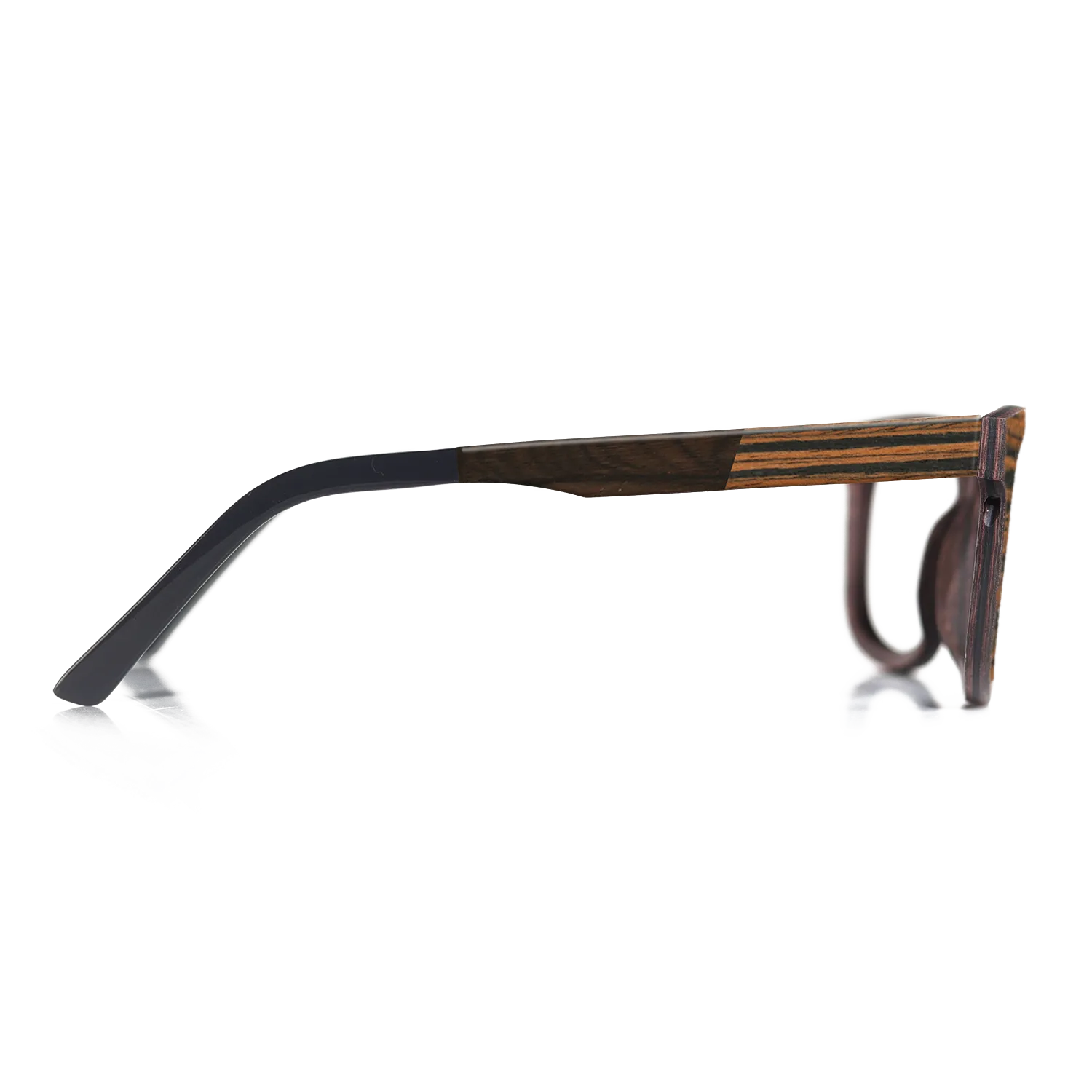 Italian Ebony,Fumed Oak,Walnut Claro Dark: Angle Cut - The Sage - Rectangle - SIRIS wood optic