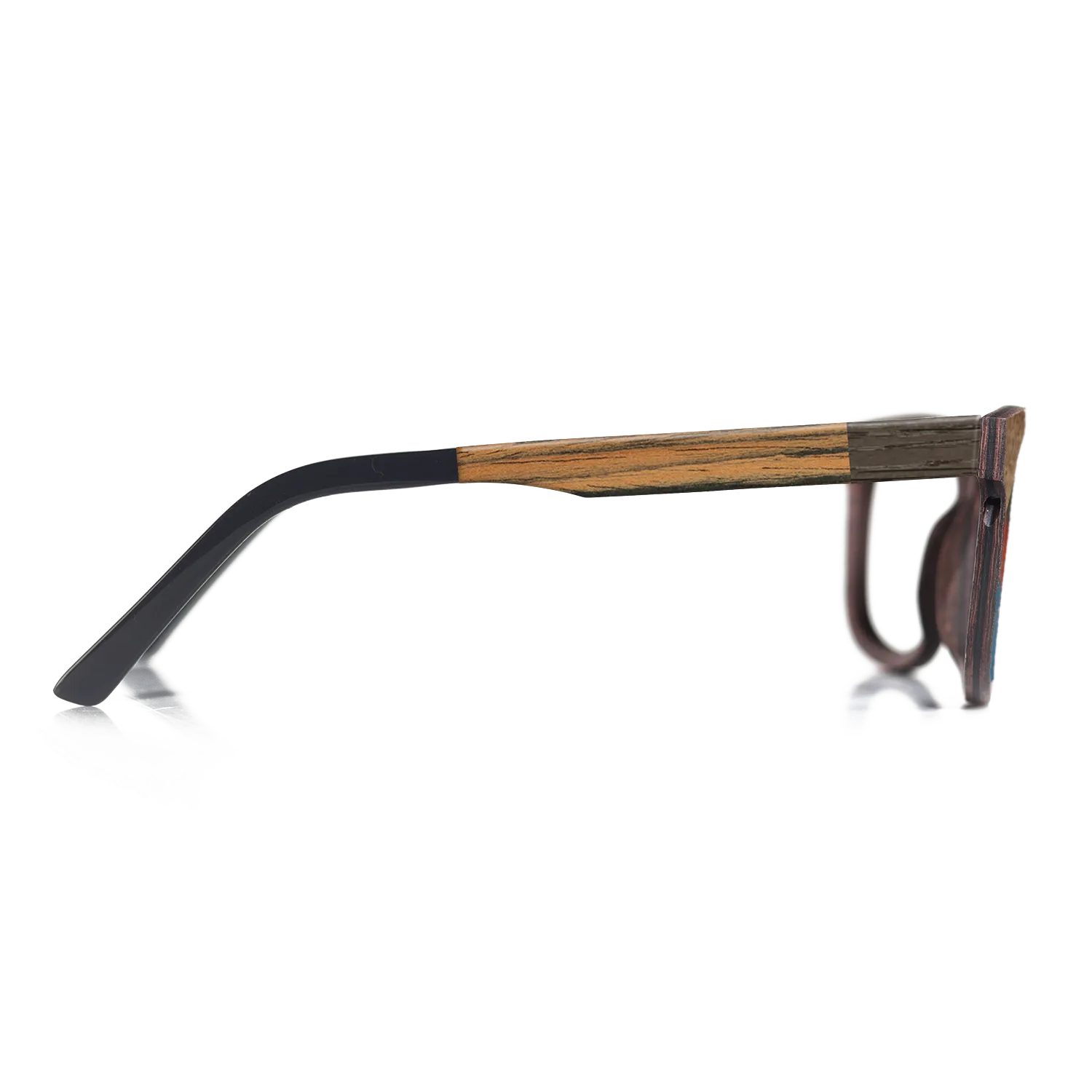 Italian Ebony,Fumed Oak,Walnut: Straight Grain,Poplar Dyed: Red,Poplar Dyed: Blue Denim,Olive Burl: Geometric - The Hero - Square - 1166 - SIRIS wood optic