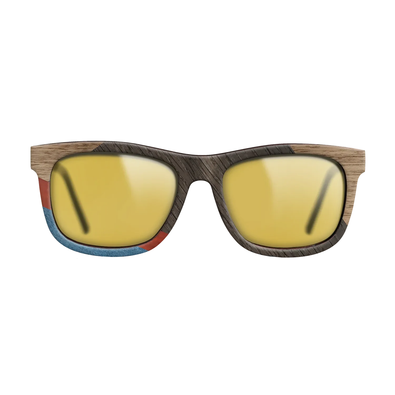 Italian Ebony,Fumed Oak,Walnut: Straight Grain,Poplar Dyed: Red,Poplar Dyed: Blue Denim,Olive Burl: Geometric - The Hero - Square - 1166 - SIRIS wood optic