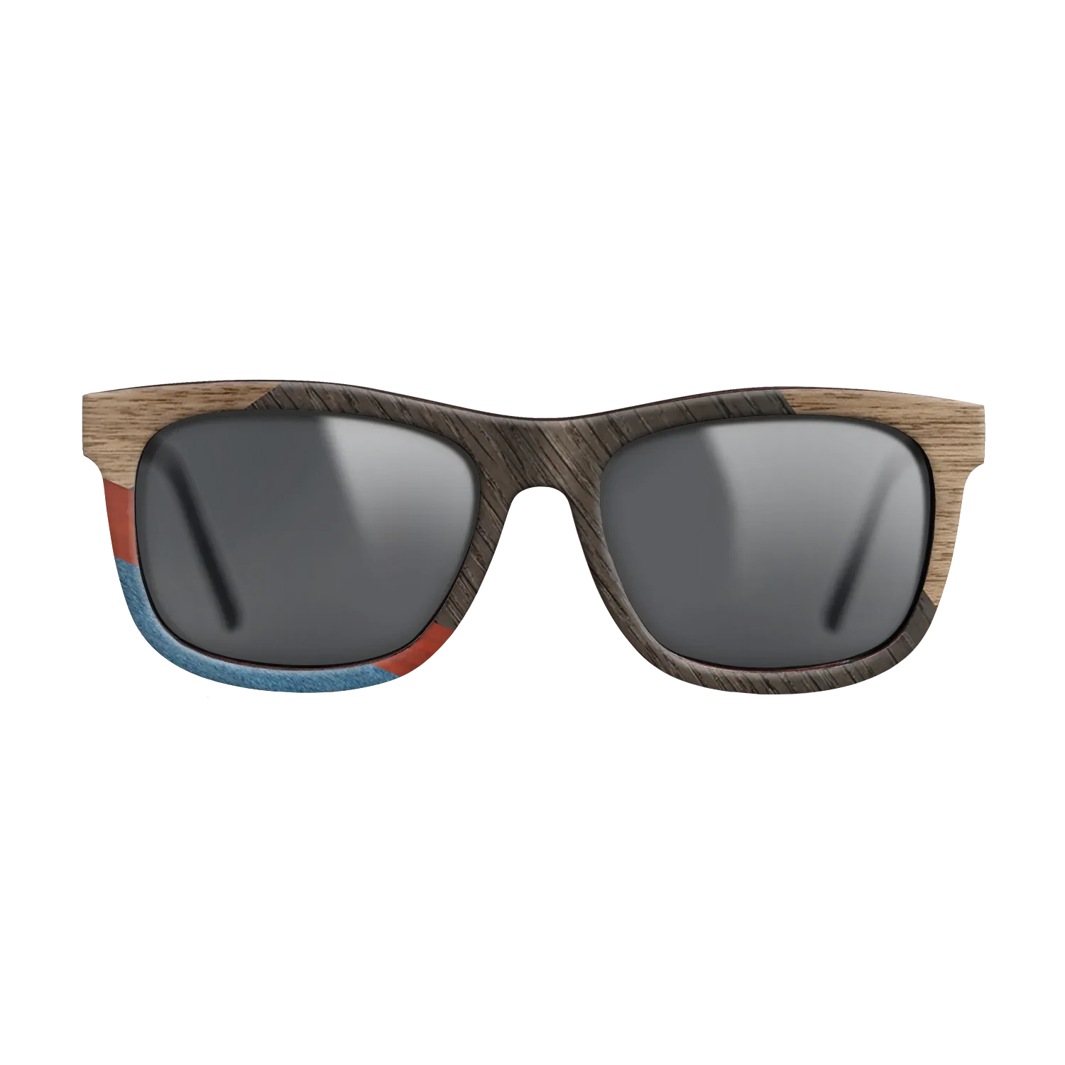 Italian Ebony,Fumed Oak,Walnut: Straight Grain,Poplar Dyed: Red,Poplar Dyed: Blue Denim,Olive Burl: Geometric - The Hero - Square - 1166 - SIRIS wood optic