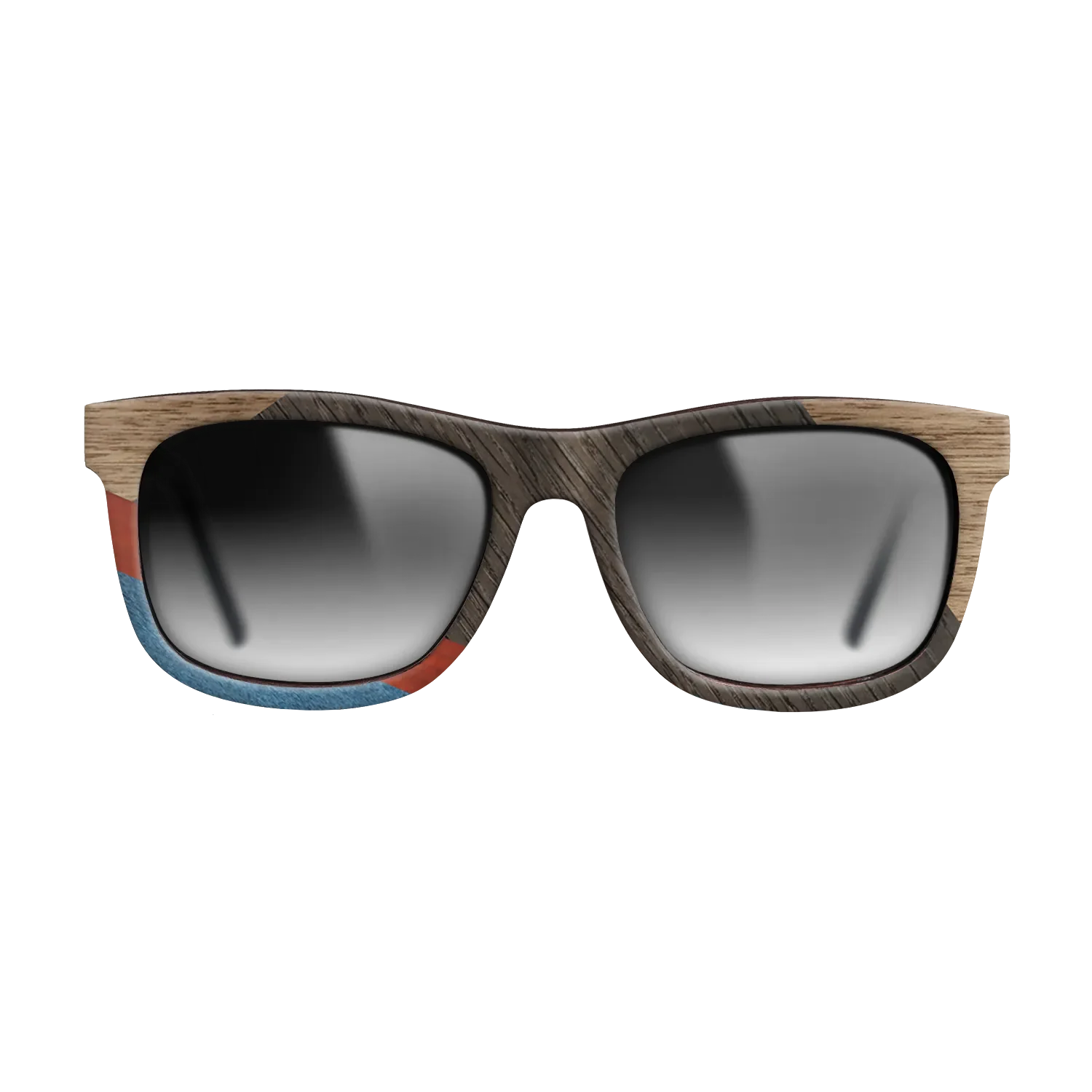 Italian Ebony,Fumed Oak,Walnut: Straight Grain,Poplar Dyed: Red,Poplar Dyed: Blue Denim,Olive Burl: Geometric - The Hero - Square - 1166 - SIRIS wood optic