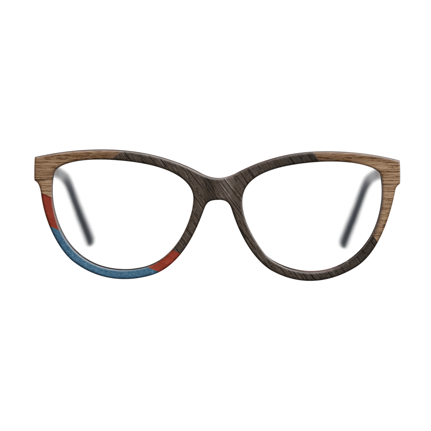 Italian Ebony,Fumed Oak,Walnut: Straight Grain,Poplar Dyed: Red,Poplar Dyed: Blue Denim,Olive Burl: Geometric - The Maiden - Cat - 1166 - SIRIS wood optic