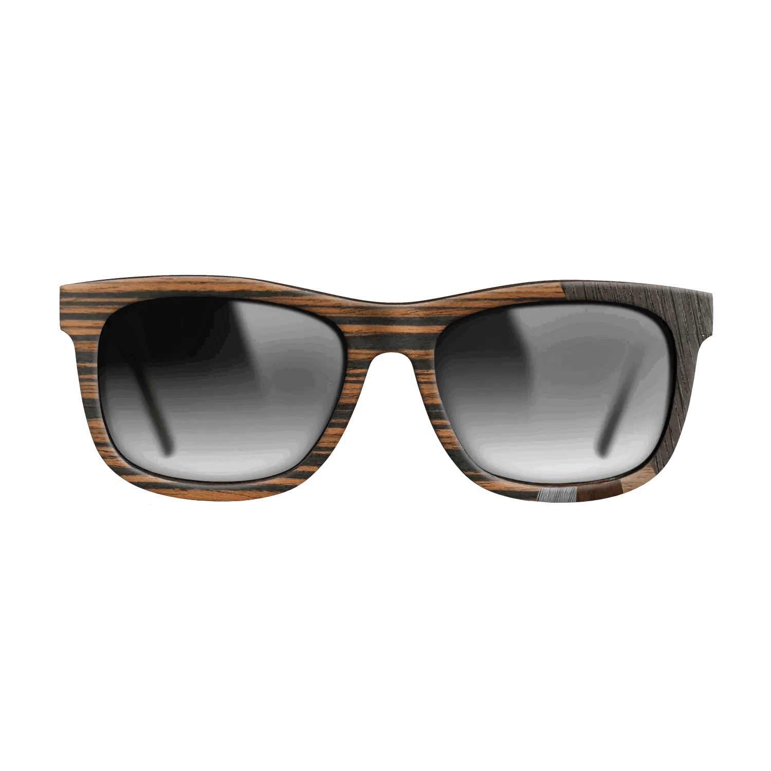 Italian Ebony,Fumed Oak,Wenge,Poplar Dyed: Grey: Fractal - The Hero - Square - SIRIS wood optic