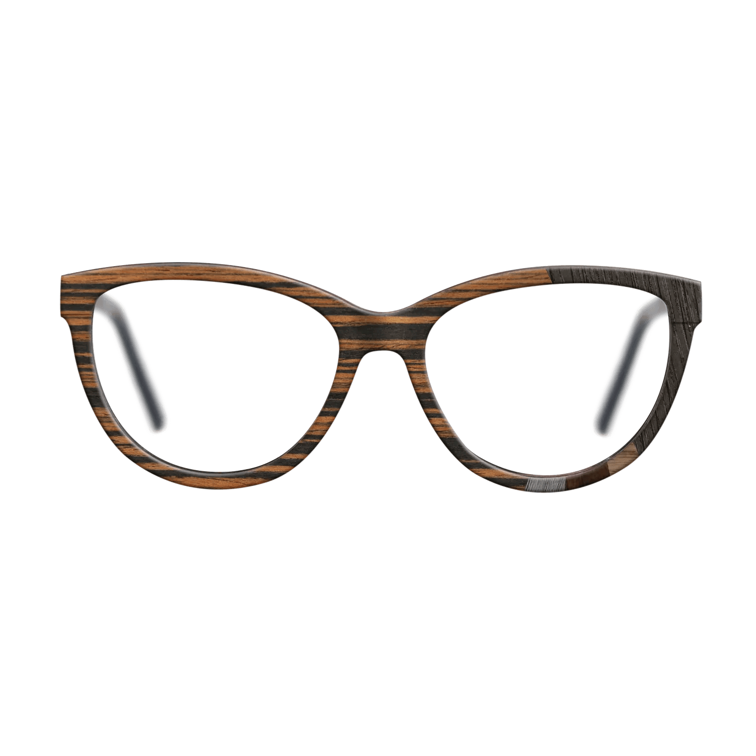 Italian Ebony,Fumed Oak,Wenge,Poplar Dyed: Grey: Fractal - The Maiden - Cat - SIRIS wood optic