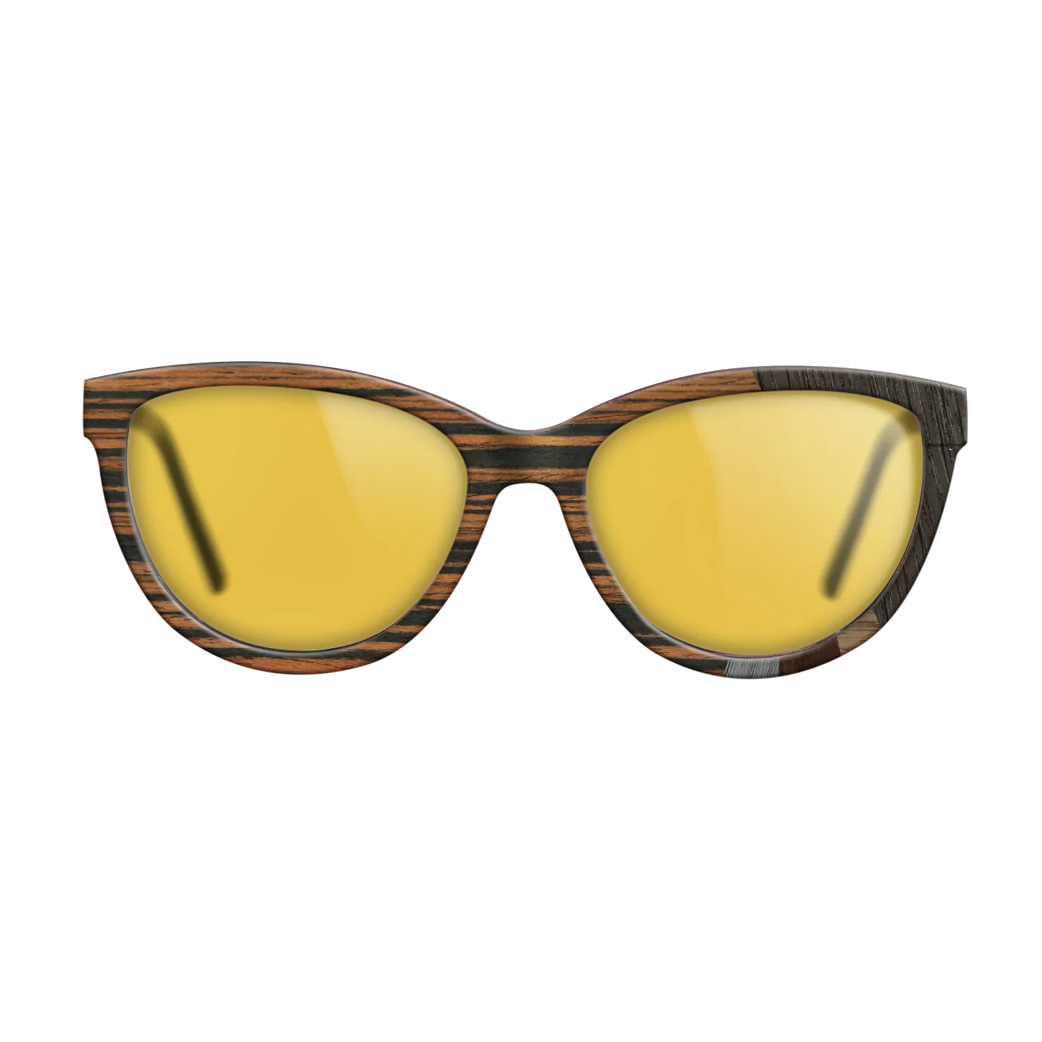 Italian Ebony,Fumed Oak,Wenge,Poplar Dyed: Grey: Fractal - The Maiden - Cat - SIRIS wood optic