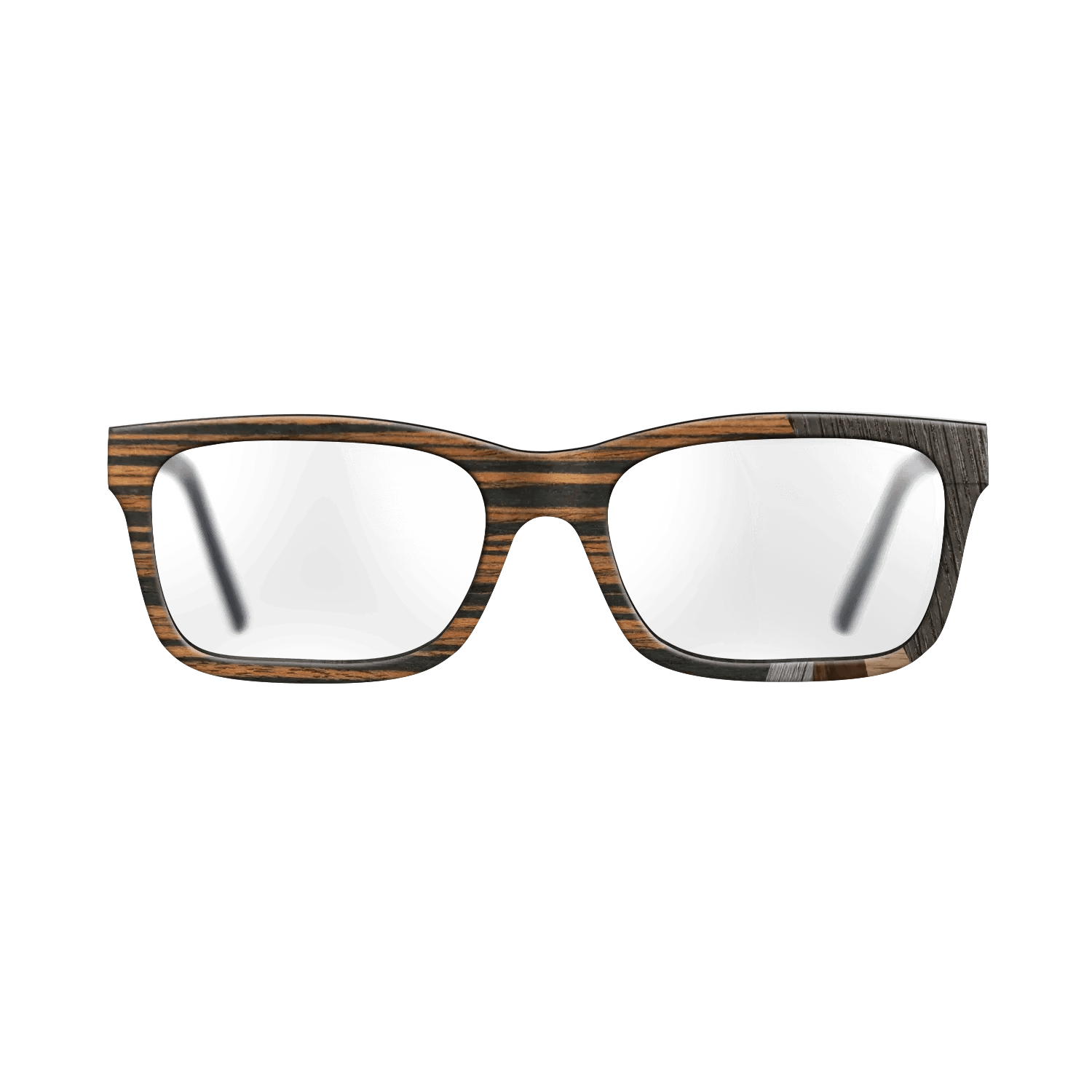 Italian Ebony,Fumed Oak,Wenge,Poplar Dyed: Grey: Fractal - The Sage - Rectangle - SIRIS wood optic