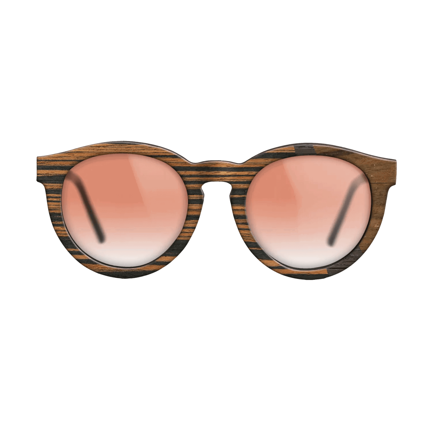 Italian Ebony,Fumed Oak,Ziricote Light Quartered: Angle Cut - The Rebel - Round - SIRIS wood optic