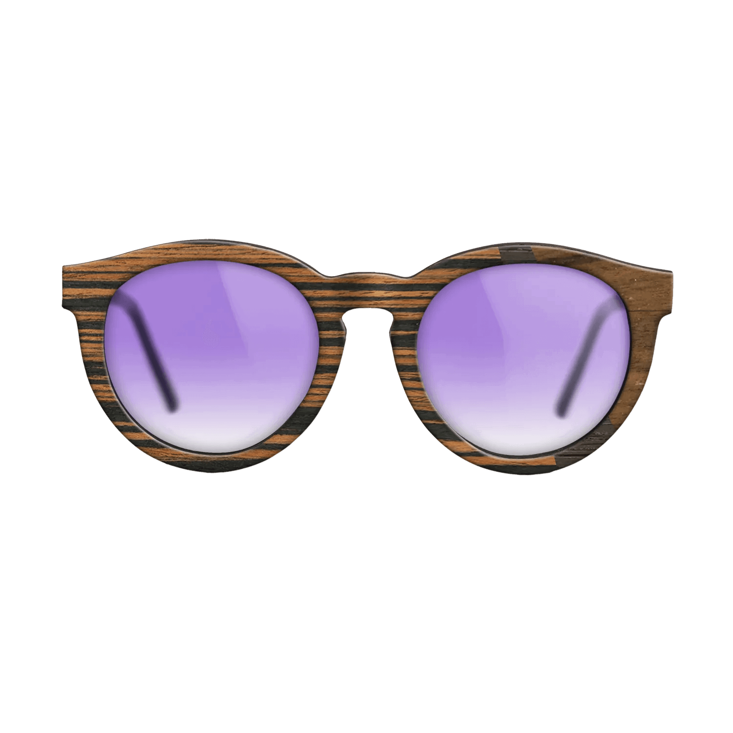 Italian Ebony,Fumed Oak,Ziricote Light Quartered: Angle Cut - The Rebel - Round - SIRIS wood optic