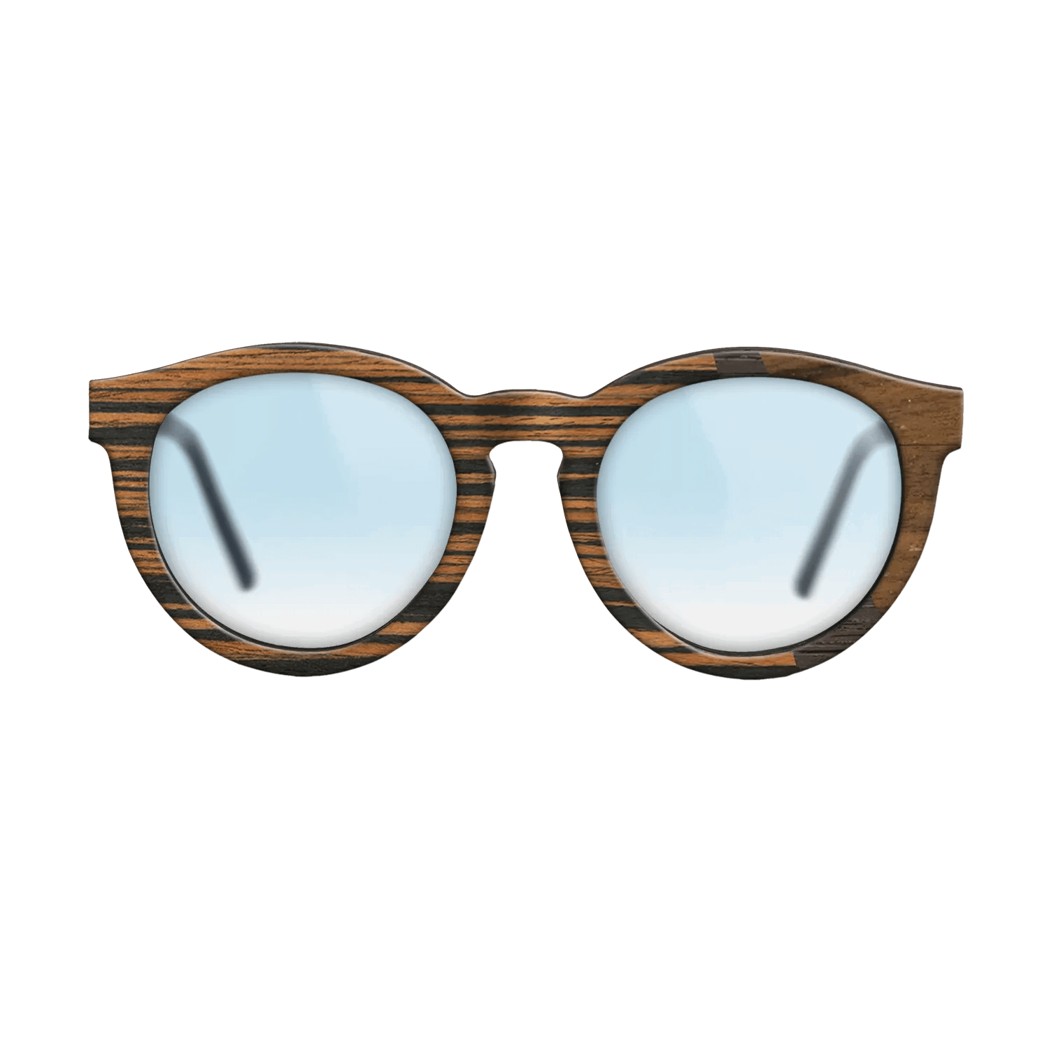 Italian Ebony,Fumed Oak,Ziricote Light Quartered: Angle Cut - The Rebel - Round - SIRIS wood optic