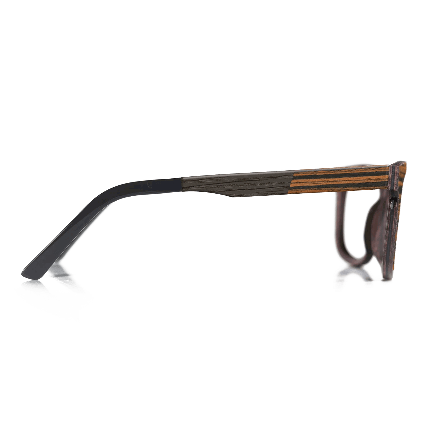 Italian Ebony,Fumed Oak,Ziricote Light Quartered: Angle Cut - The Sage - Rectangle - SIRIS wood optic