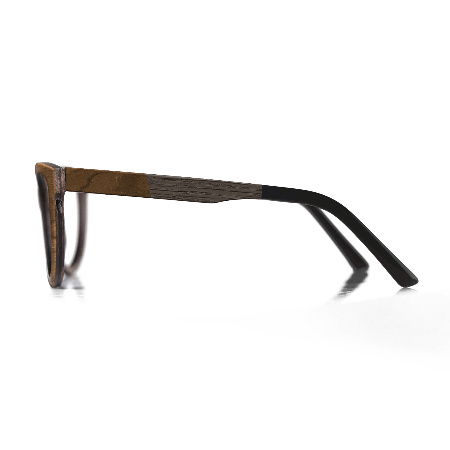 Italian Ebony,Fumed Oak,Ziricote Light Quartered: Angle Cut - The Sage - Rectangle - SIRIS wood optic