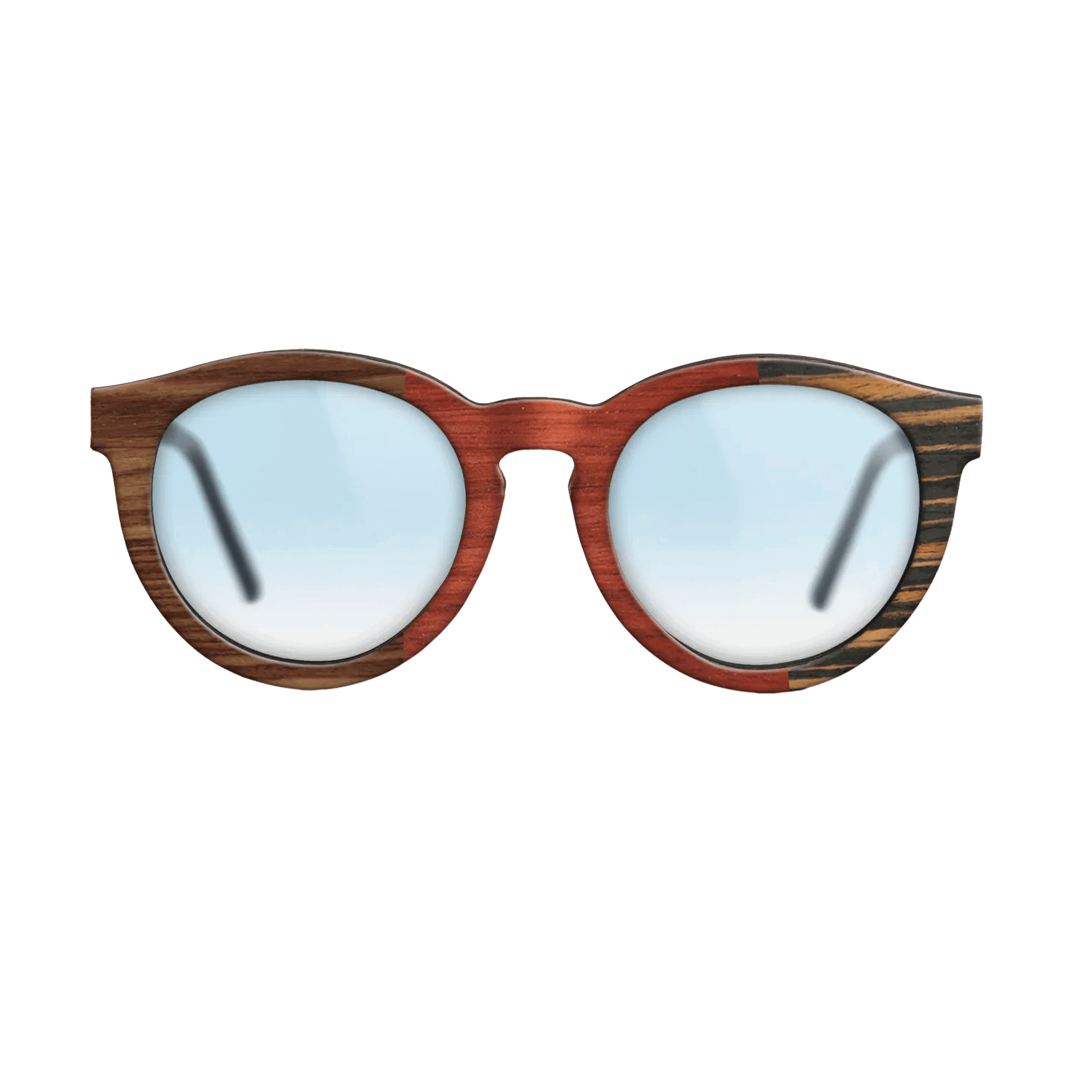 Italian Ebony,Kingwood,Poplar Dyed: Red: Patch - The Rebel - Round - 863 - SIRIS wood optic