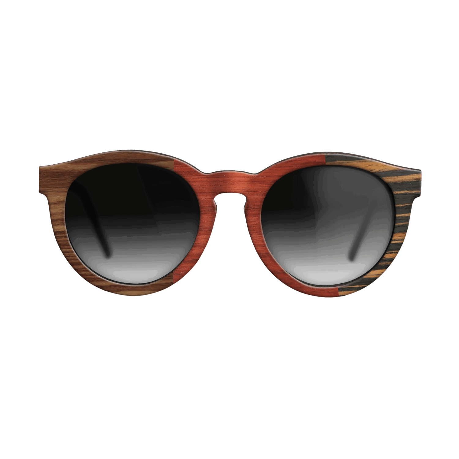 Italian Ebony,Kingwood,Poplar Dyed: Red: Patch - The Rebel - Round - 863 - SIRIS wood optic
