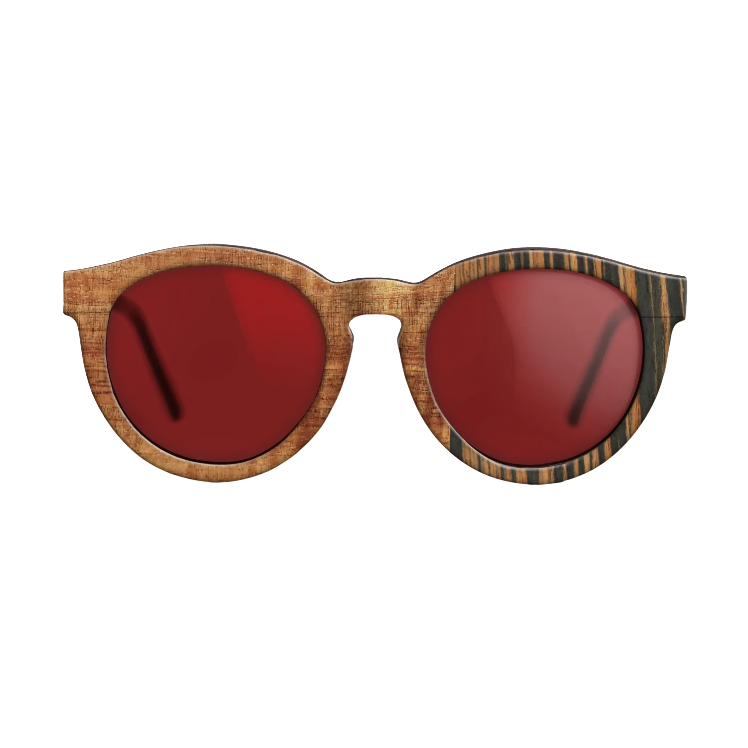 Italian Ebony,Koa,Fumed Oak: Patch - The Rebel - Round - 1721 - SIRIS wood optic