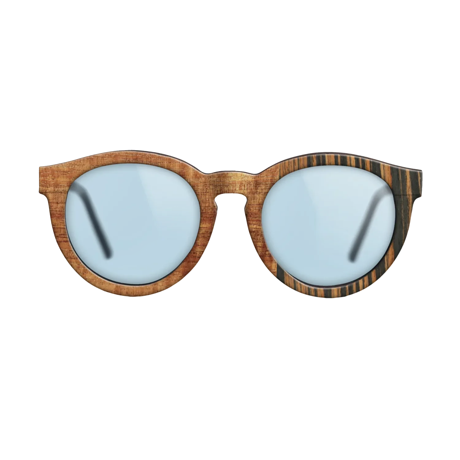 Italian Ebony,Koa,Fumed Oak: Patch - The Rebel - Round - 1721 - SIRIS wood optic
