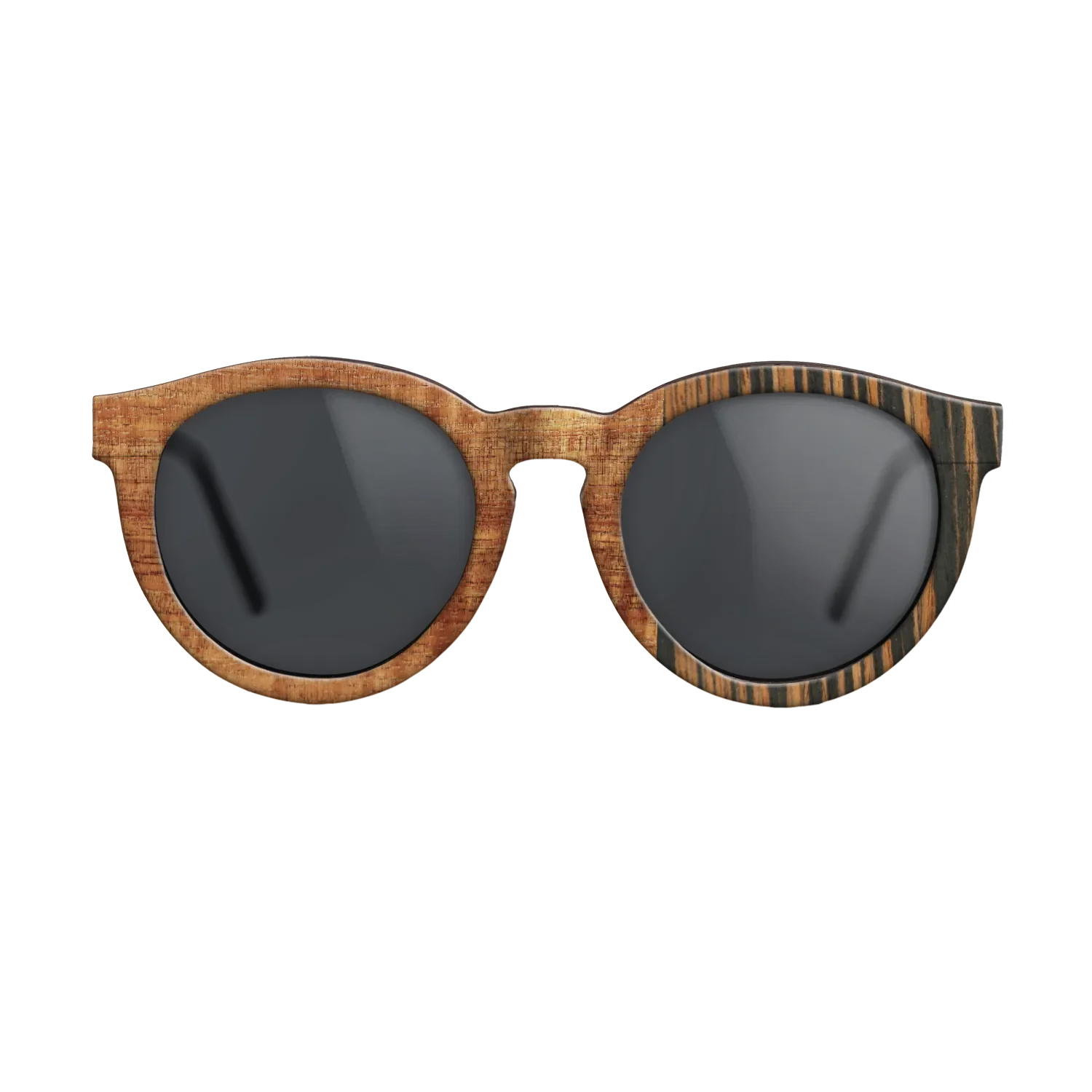 Italian Ebony,Koa,Fumed Oak: Patch - The Rebel - Round - 1721 - SIRIS wood optic