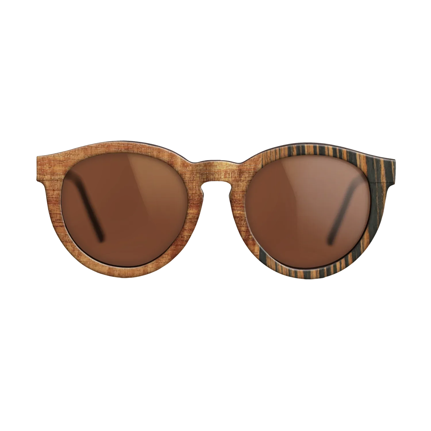 Italian Ebony,Koa,Fumed Oak: Patch - The Rebel - Round - 1721 - SIRIS wood optic