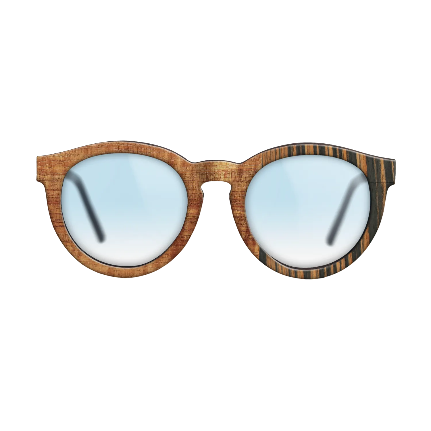Italian Ebony,Koa,Fumed Oak: Patch - The Rebel - Round - 1721 - SIRIS wood optic