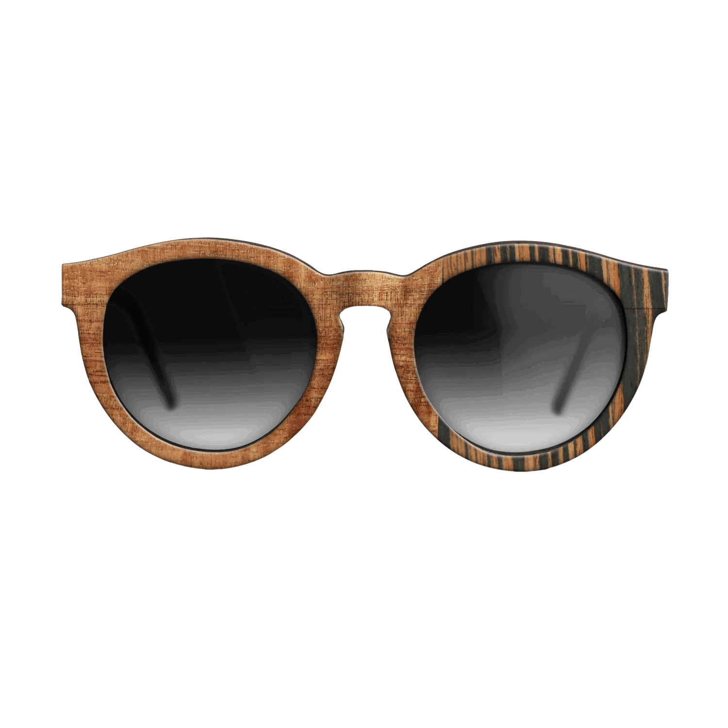Italian Ebony,Koa,Fumed Oak: Patch - The Rebel - Round - 1721 - SIRIS wood optic
