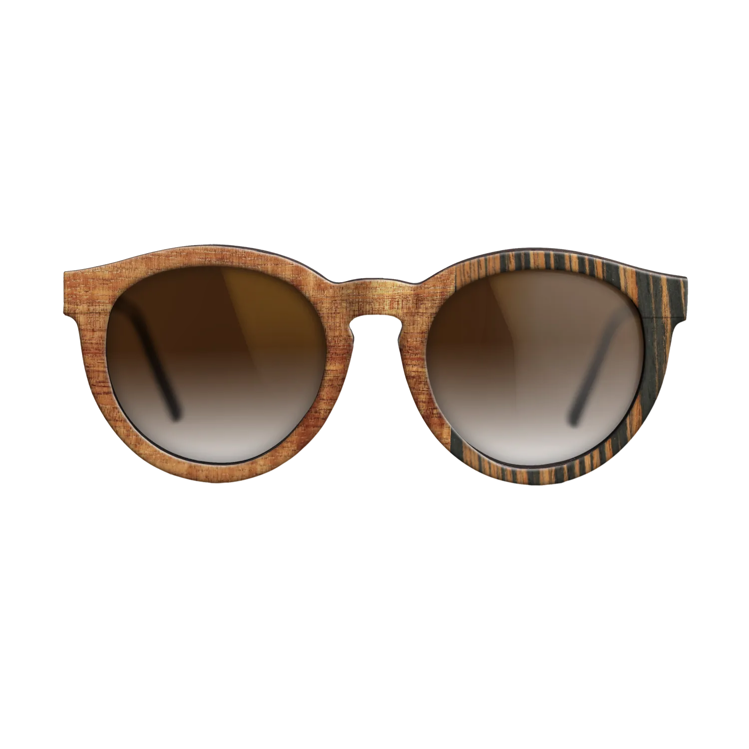 Italian Ebony,Koa,Fumed Oak: Patch - The Rebel - Round - 1721 - SIRIS wood optic