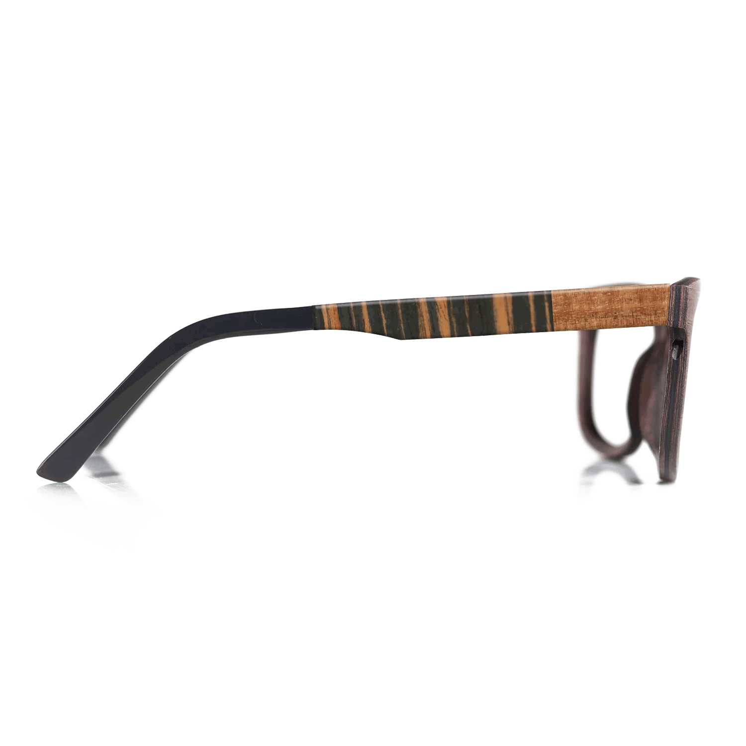 Italian Ebony,Koa,Fumed Oak: Patch - The Sage - Rectangle - 1721 - SIRIS wood optic