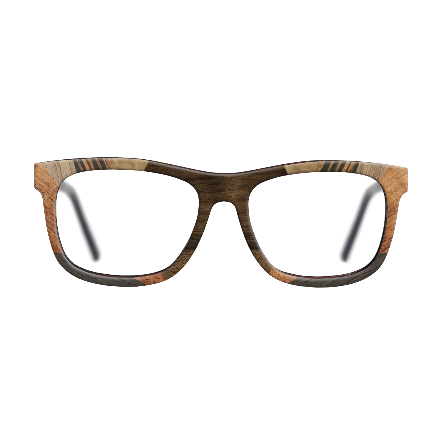 Italian Ebony,Koa,Olive Burl,Walnut: Straight Grain,Ziricote Light Quartered: Recursive - The Hero - Square - 1526 - SIRIS wood optic