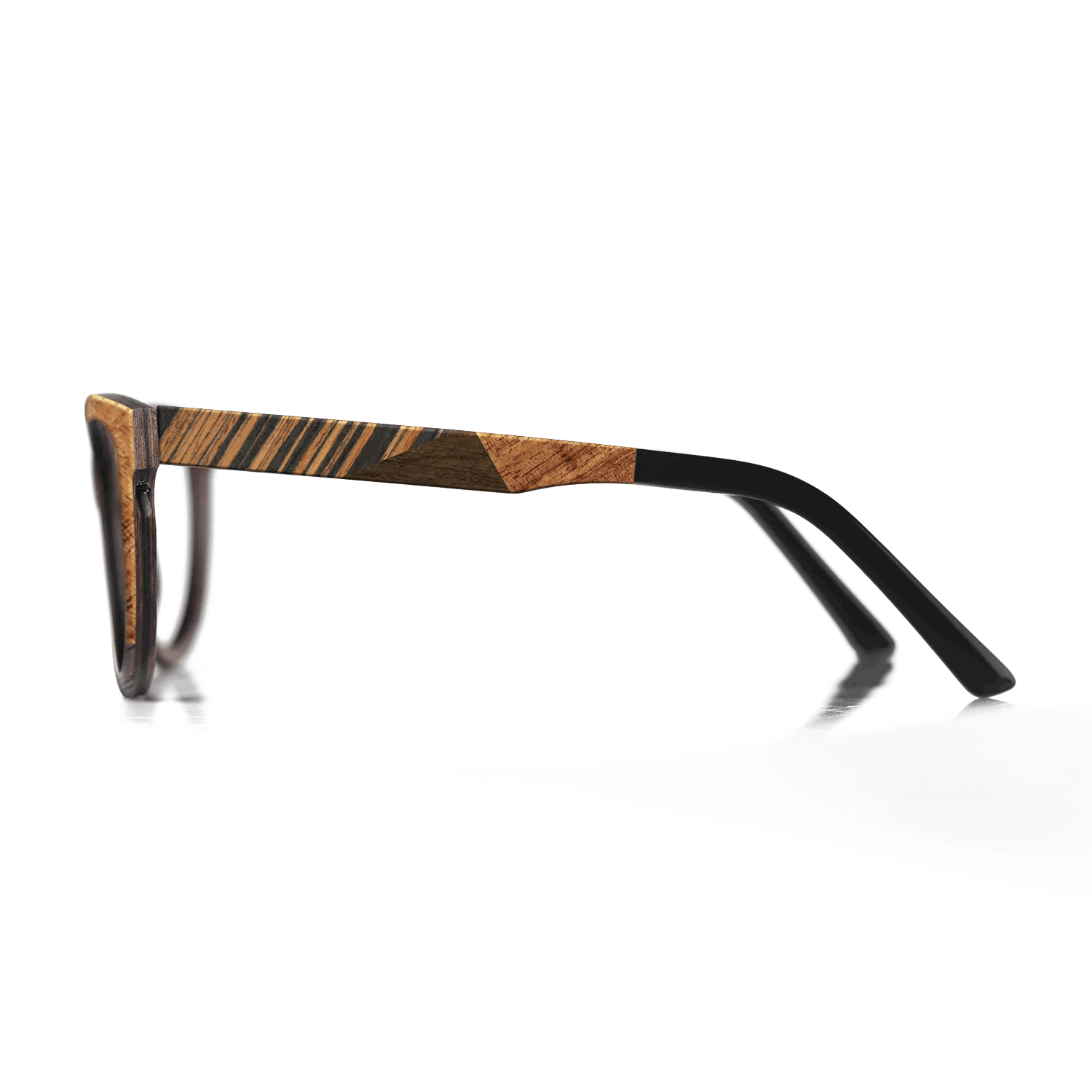 Italian Ebony,Koa,Olive Burl,Walnut: Straight Grain,Ziricote Light Quartered: Recursive - The Hero - Square - 1526 - SIRIS wood optic