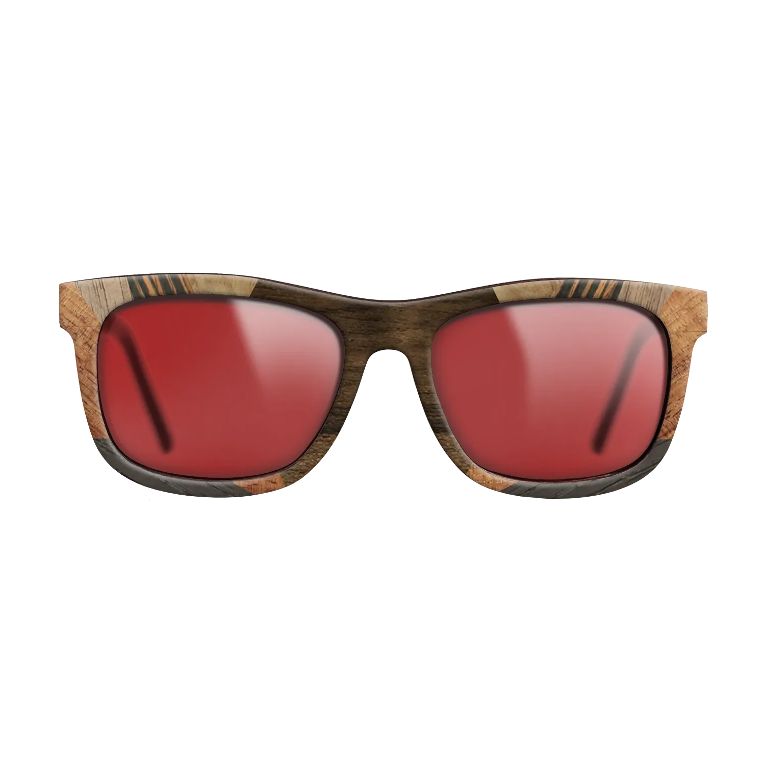 Italian Ebony,Koa,Olive Burl,Walnut: Straight Grain,Ziricote Light Quartered: Recursive - The Hero - Square - 1526 - SIRIS wood optic