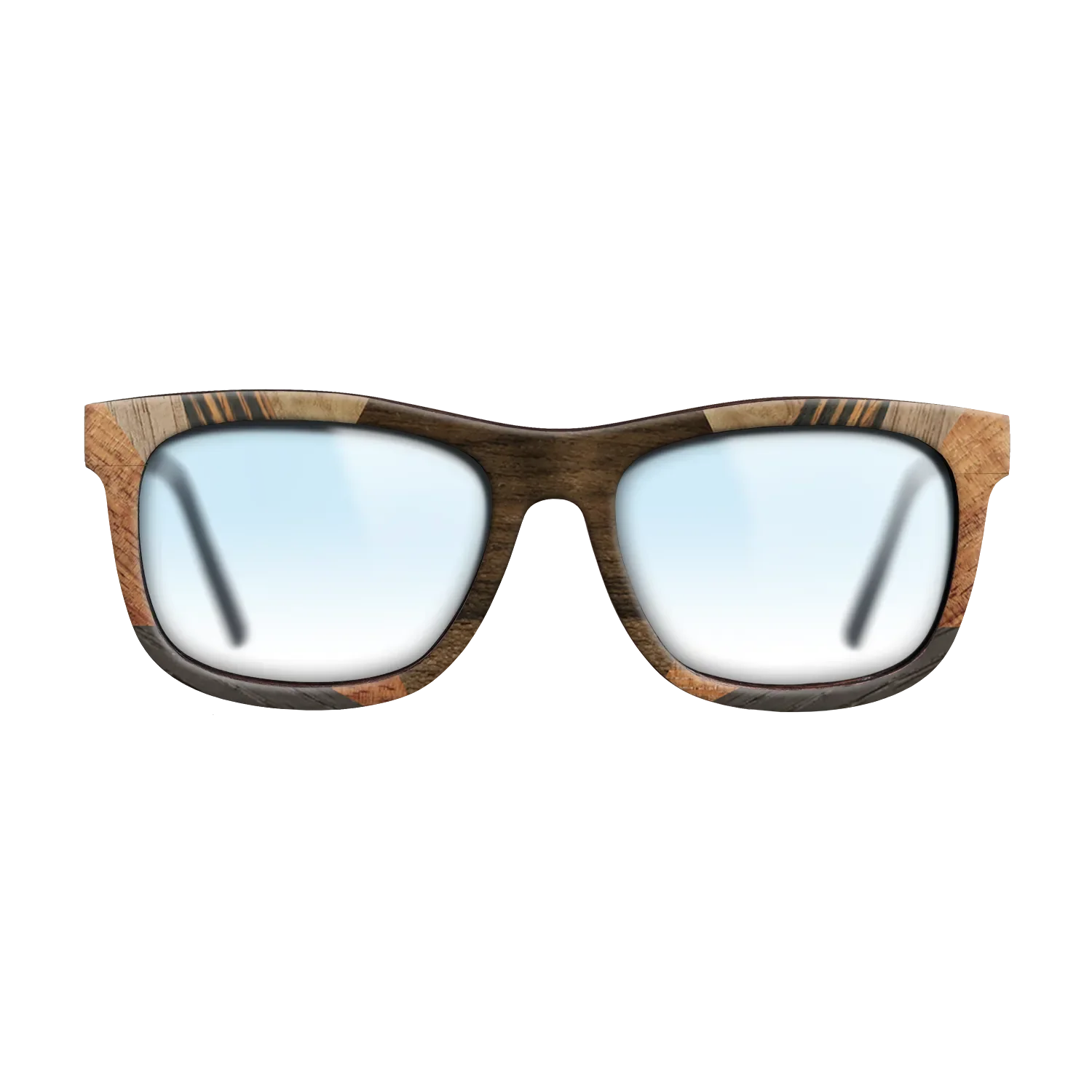 Italian Ebony,Koa,Olive Burl,Walnut: Straight Grain,Ziricote Light Quartered: Recursive - The Hero - Square - 1526 - SIRIS wood optic